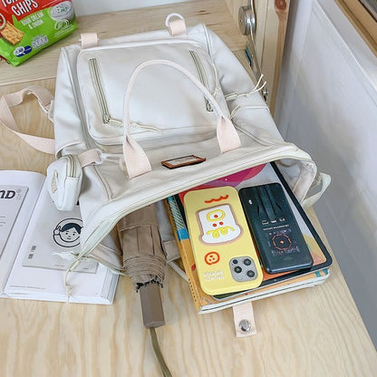 Multifunctional Nylon Backpack Laptop Casual Style Handbag School Bag 20-35 L