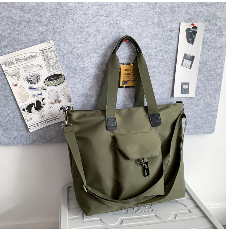 Nylon Bag Women Men Tote Shoulder Bag Handbag Casual Travel Fashion Waterproof