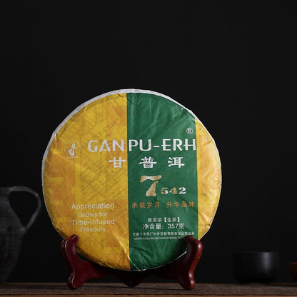 2016 GAN PU-ERH CHA,China Yunnan XiaGuan Pu'er Tea RAW Tee 7542 Cake beeng 357g
