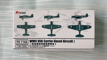 Flyhawk FH1164 1/700 WWII USN Carrier-Based Aircraft I Plastic Model Kit