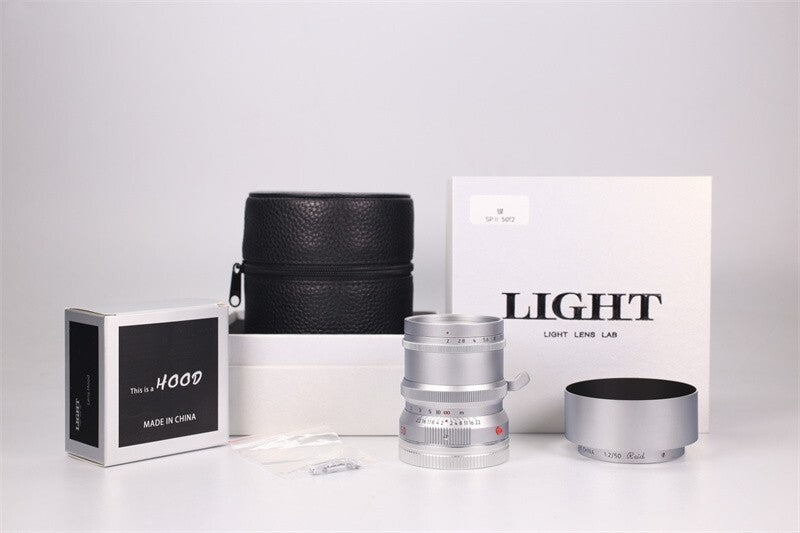 50mm F/2 Limited Light Lens Lab Speed Panchro II Chrome (Leica M-Mount) Lens