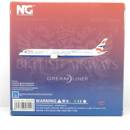 1:400 NG Model BRITISH AIRWAYS BOEING 787-10 Passenger Airplane Diecast Model