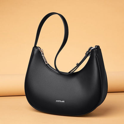 Handbags Genuine Leather Hobo Vintage Girl Shoulder Underarm Bag Purse 22*18*8CM