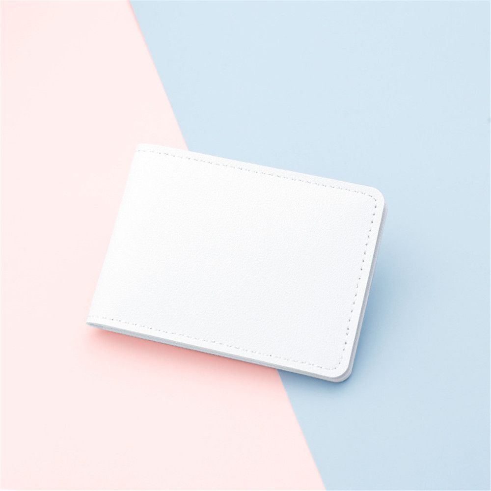 Card Holder Synthetic Leather Organizer Bag 10.8*7.7*1 CM Case White/Yellow/Red