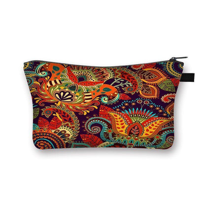 Bohemian Print Cosmetic Bag Fashion Travel Lipstick Toiletry Bag Shopping Purse
