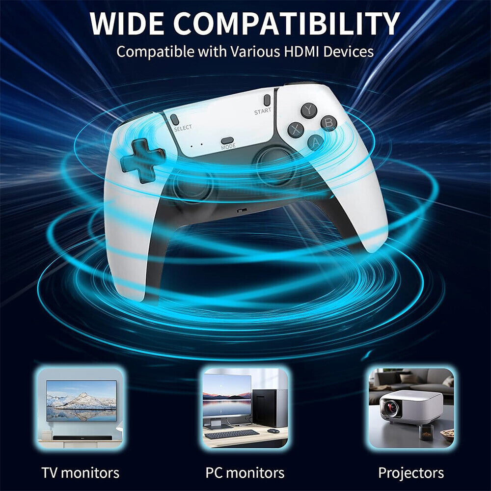 40000+ Retro Games Video Game Console TV Stick 128G 4K HDMI Wireless Controller