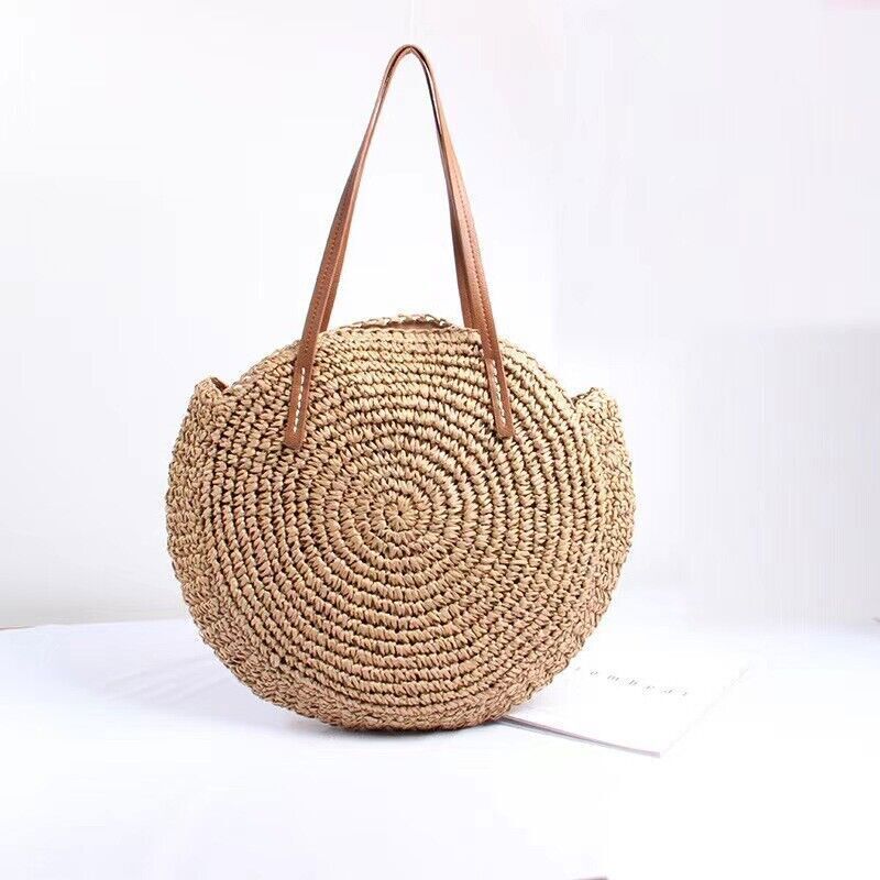 Straw Bag for Womens Summer Beach Bag Woven Tote Bag Large Rattan Shoulder Bag