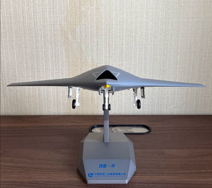 1:48 28CM AVIC China G-11 Attack Fighter Plane Diecast Military Aircraft Model