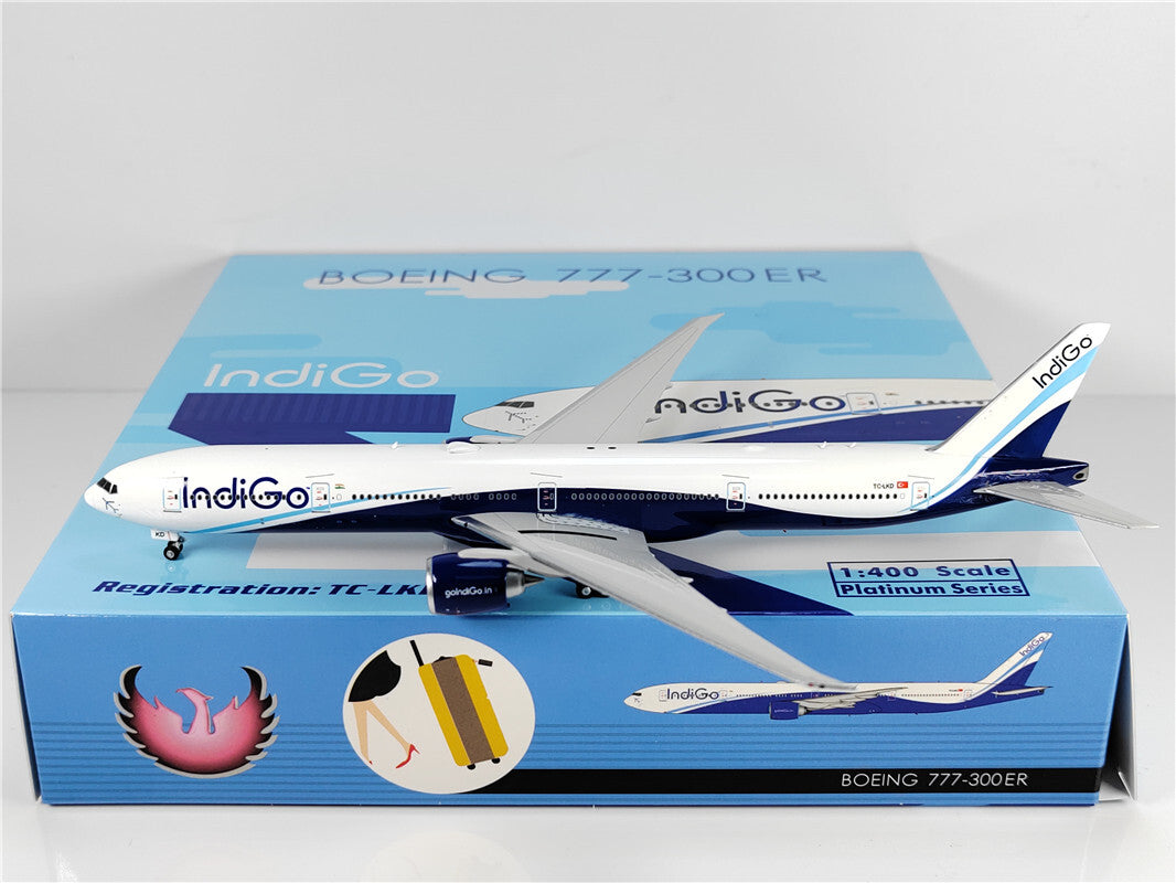 1:400 Phoenix IndiGO BOEING B777-300ER Airplane Diecast Aircraft Plane Model