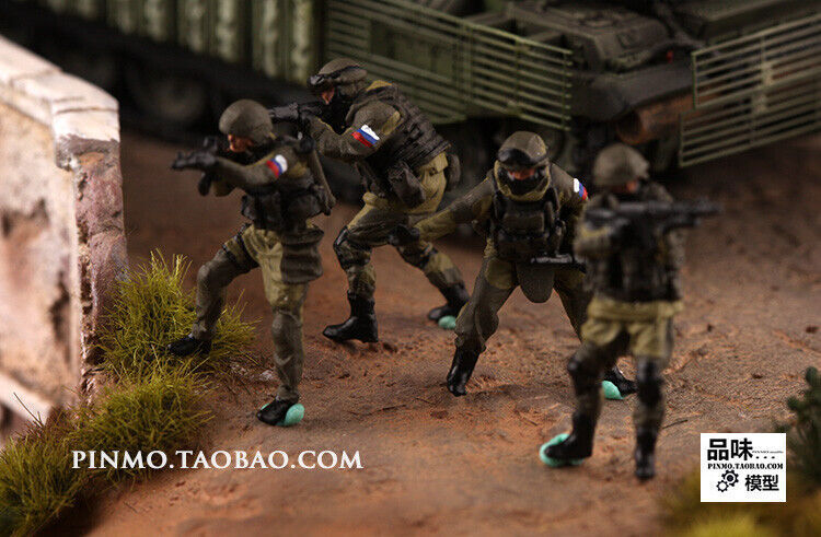 Homemade 1/72 Russian Special Operations Heavy Combat Team 5 Troopers A Model
