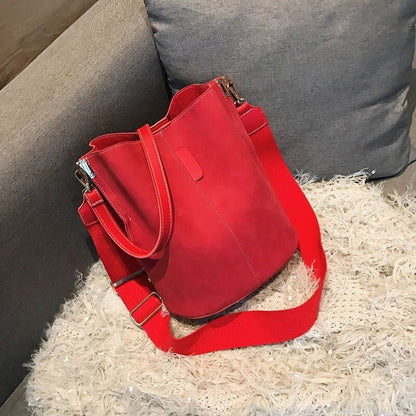 Bucket Shoulder Bag Single Shoulder Large Capacity Messenger Broadband Handbag