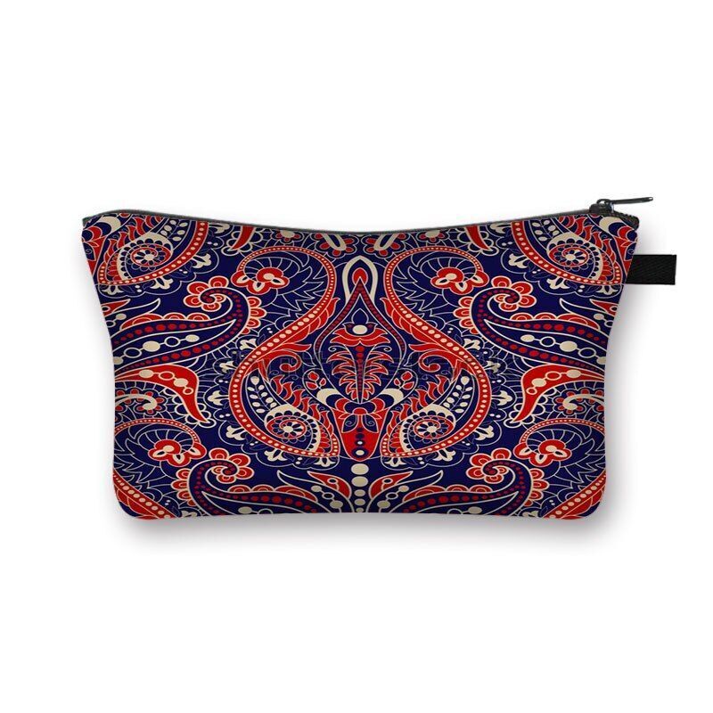 Bohemian Print Cosmetic Bag Fashion Travel Lipstick Toiletry Bag Shopping Purse