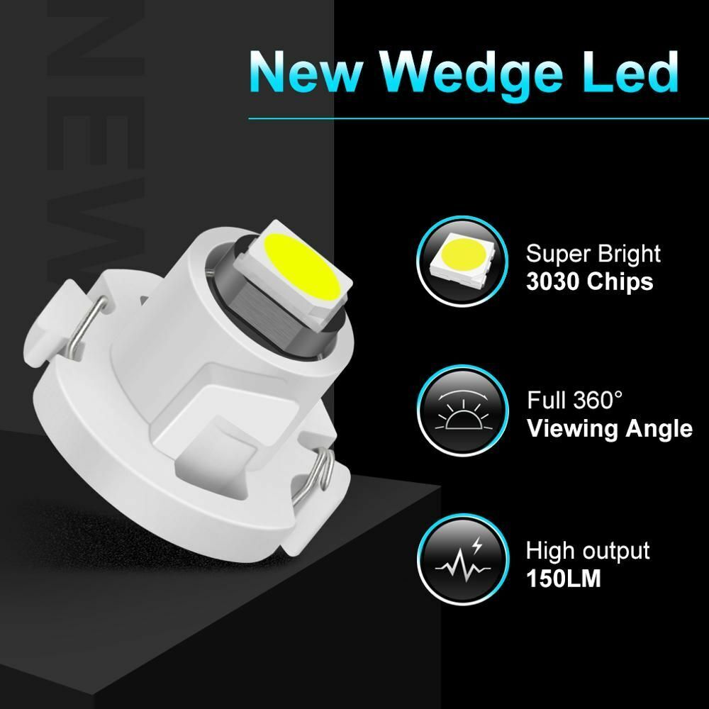 LED Bulb 10Pcs T3 T4.2 T4.7 Auto Dashboard Instrument Cluster Light Car Lighting