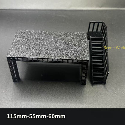 1/64 Parking Lot Model Car Display Stand Scene Building Model Accessory