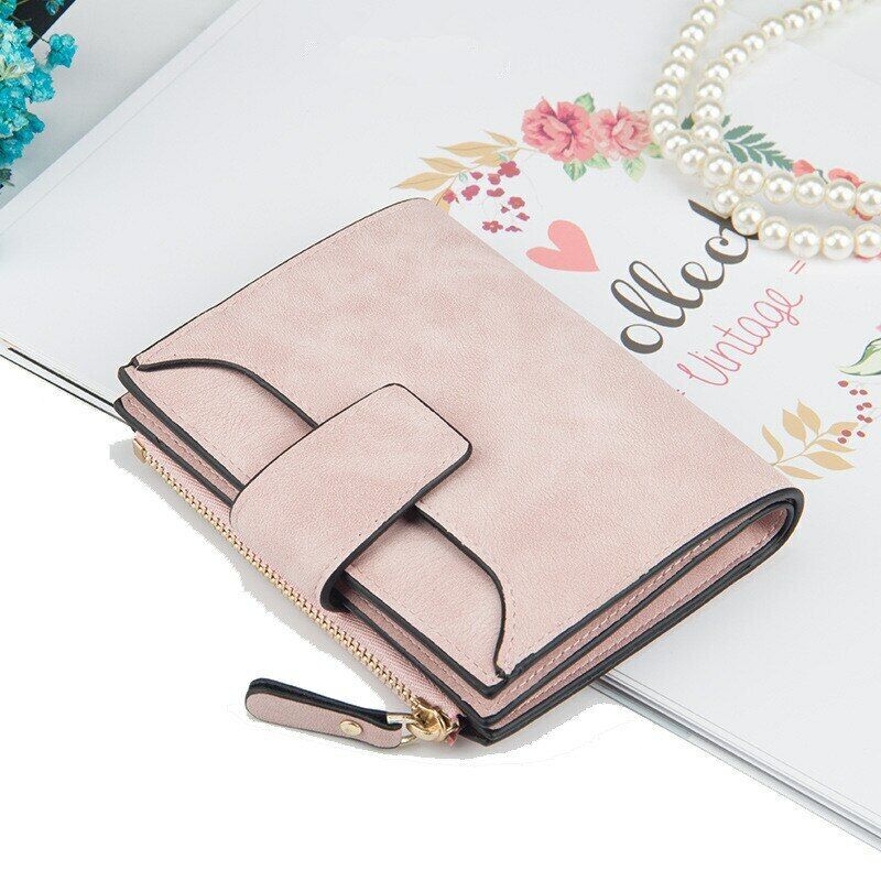 Female Coin Purse Card Clamps Cash Clip Women Wallet Billfold Lady Pouch Handbag