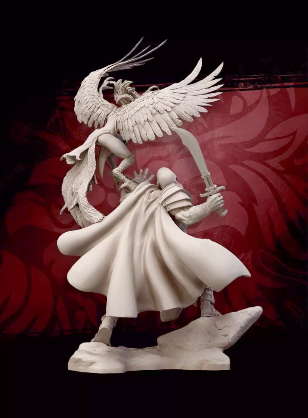 1/24 resin figure model kit Male Warrior and Eagle Demon Unassembled Unpainted