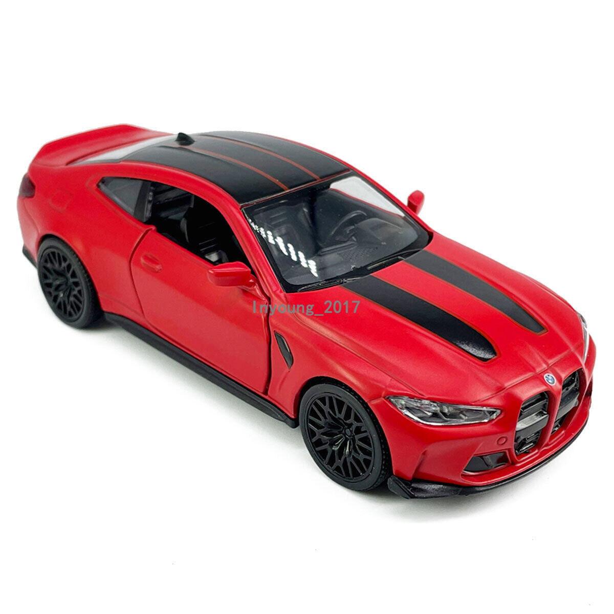 1/36 2023 BMW M4 CSL Model Car Diecast Toy Vehicle Toys for Boys Kids Gifts Red