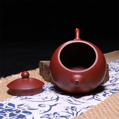Authentic Yixing Zisha Tea Pot Dahongpao Clay Xishi Teapot & Ball Filtration Set