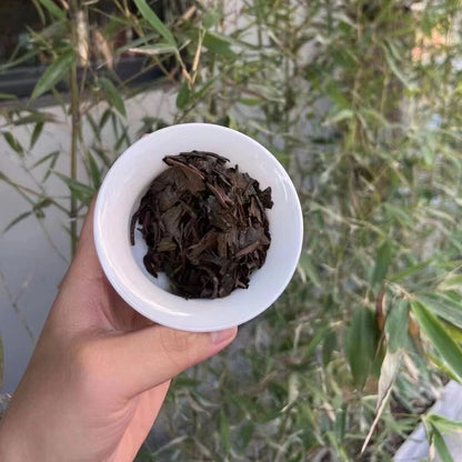 357g Yunnan Raw Pu-erh Tea 2002 Bulang Wild Pu'er Raw Tea Cake Aged Puerh Tea
