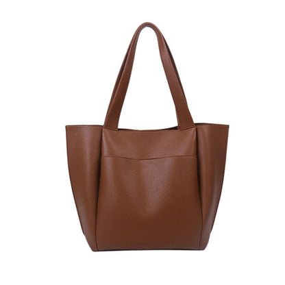 Woman Shopper Handbags Single Shoulder Bag with Outer Pocket