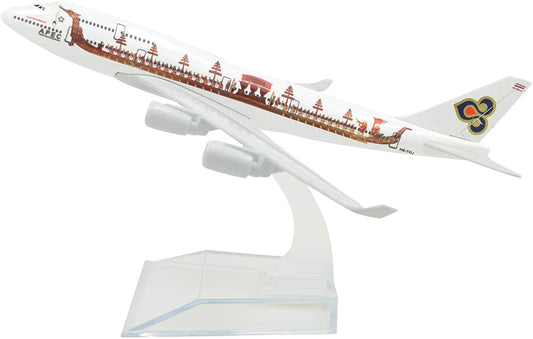 1:400 16cm B747 Thai Airways Dragon Boat Painting Metal Airplane Model Plane Toy