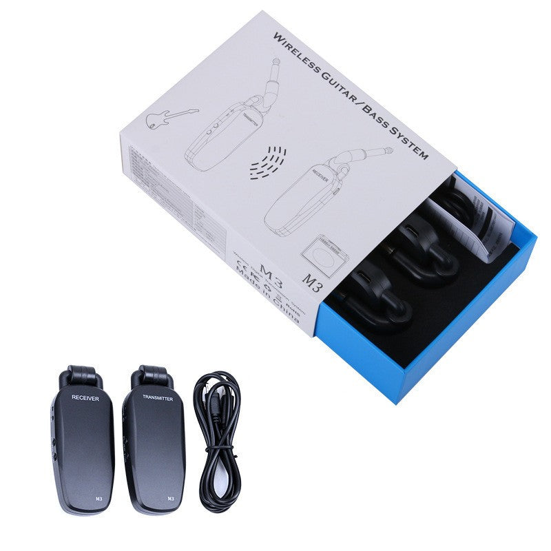 2Pcs Portable Electric Guitar Digital Transmitter Guitar Bass Receiver System
