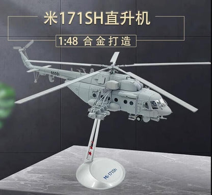 1:48 52CM MI-171SH Helicopter Plane Airplane Diecast Aircraft Model Collection