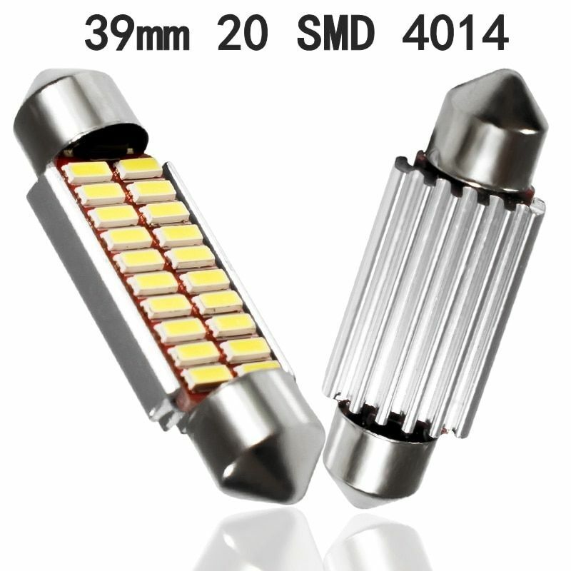 LED Bulb C5W C10W 31mm 36mm 39mm 42mm Super Bright 4014 SMD Canbus Auto Interior