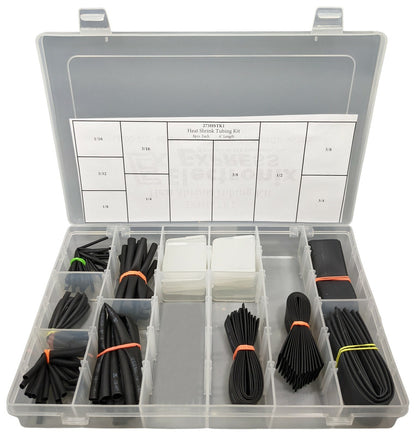 Heat Shrink Tubing Kit - 1/16", 3/32", 1/8", 3/16", 1/4", 3/8", 1/2", 5/8", 3/4"