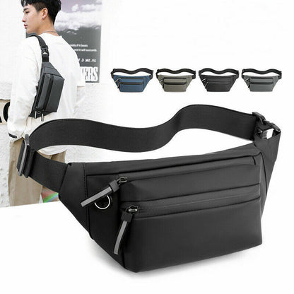 Men Belt Bag Chest Pack Male Waist Bag Sports Pack Men's Travel Shoulder Bags