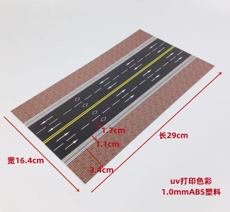 1:64 Scale City Simulation Road Model Crossroad Scene Display Model Toy