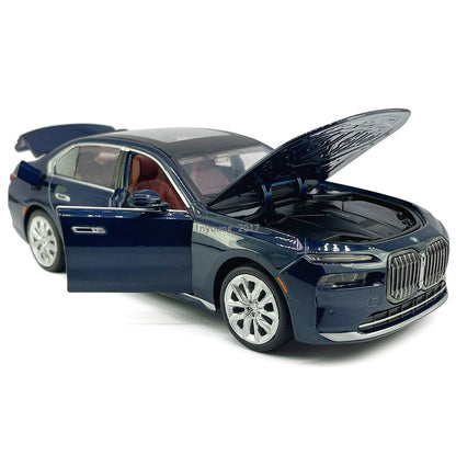 1/24 BMW i7 G70 EV Model Car Diecast Toy Vehicle Toys for Boys Kids Gifts Blue