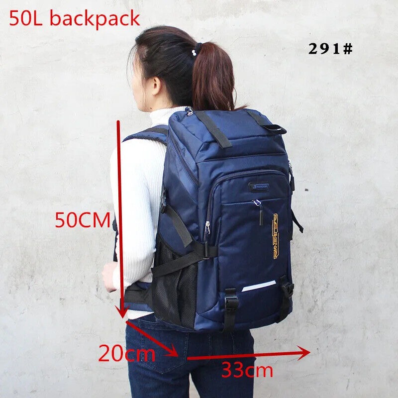 80L 50L Men's Backpack Travel Sports Hiking Backpack School Bag Pack Women
