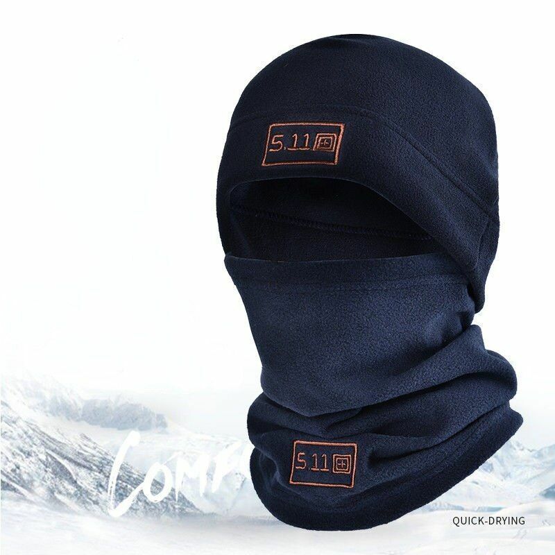 Winter Fleece Hat Scarf Set Head Cover Balaclava Face Mask Neck Warmer Cycling