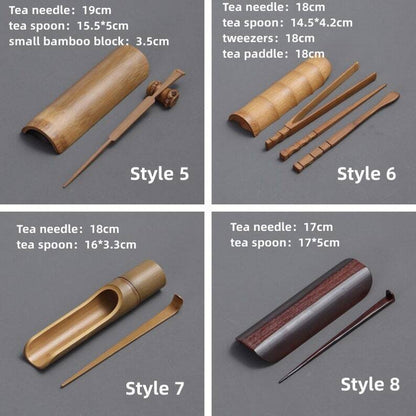 Natural Bamboo Tea Spoon Tea Ceremony Set|Bamboo Tea Accessories