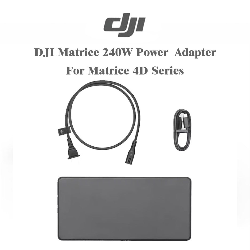 DJI Matrice 240W Power Adapter – Dual SDC/USB‑C, Fast Charge for 4D Series