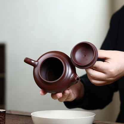 On Sales Marked Tea Pot Real Yixing Zisha Purple Zhu Clay Master Pot Handmade
