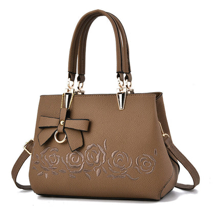 Women's PU Leather Shoulder Handbag Tote Purses Satchel Pendant Crossbody Bags