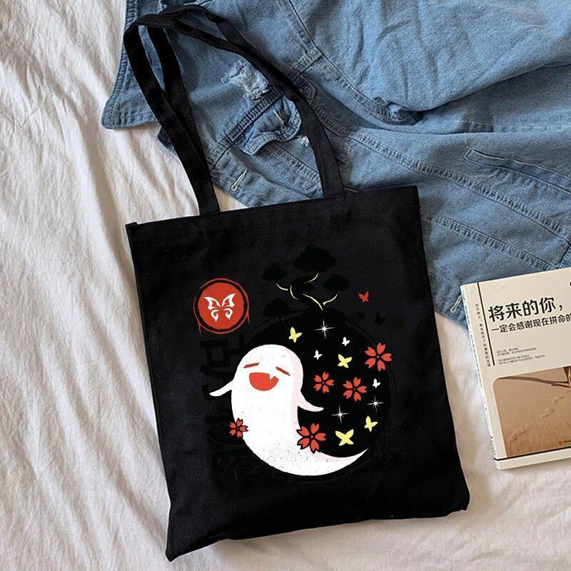 Shopping Bag Graphic Tote Purse Canvas Shoulder Bag Eco Large-capacity Polyester