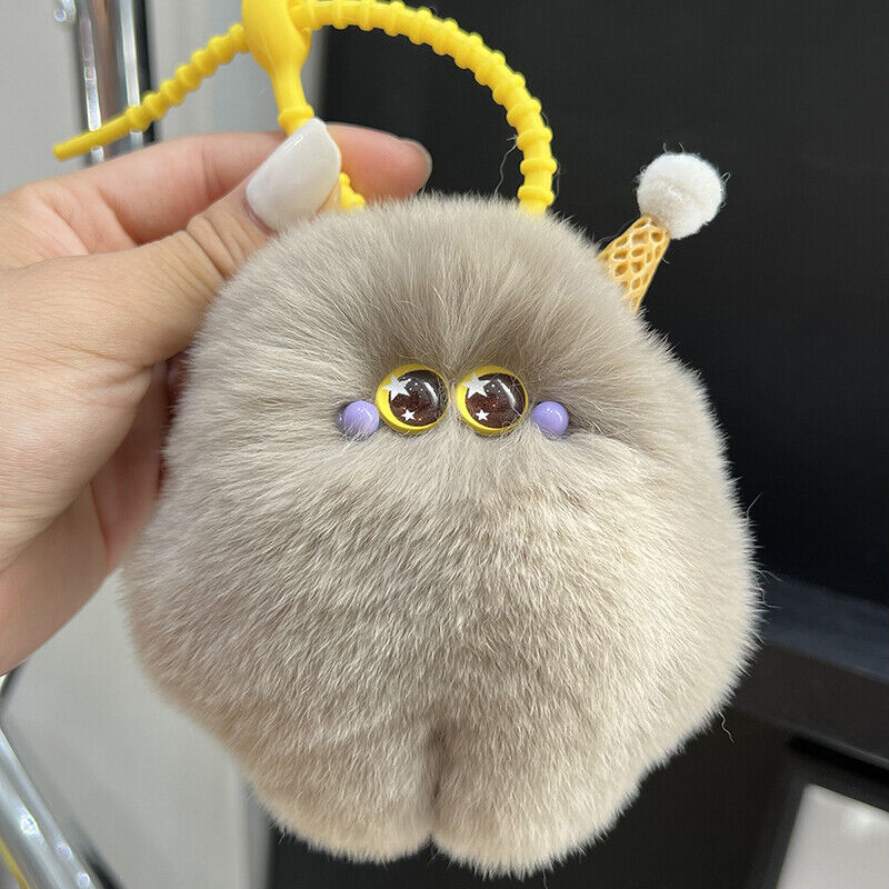 Cute Imitation otter Rabbit Hair Pendant Car Key Chain Bag Accessries Gifts