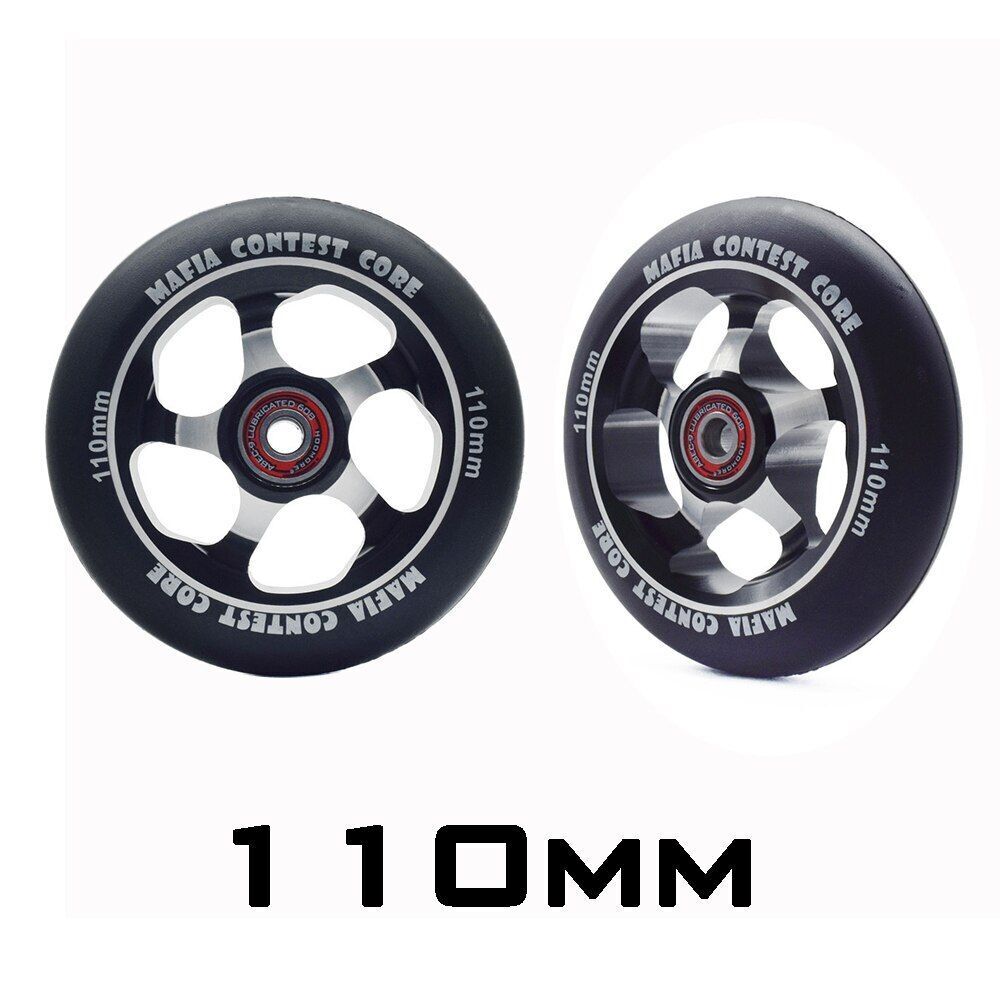 2 High Precision Aluminum Alloy Hub Scooter Wheel Heavy Speed Roller 100mm 88 A