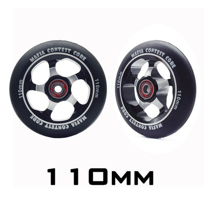 2 High Precision Aluminum Alloy Hub Scooter Wheel Heavy Speed Roller 100mm 88 A