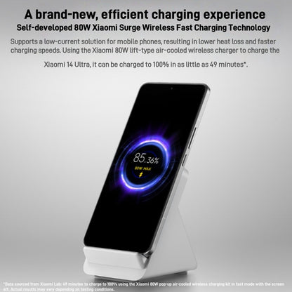 Genuine Xiaomi Vertical Air-Cooled 80W Wireless Charger+120W Fast Charging kit