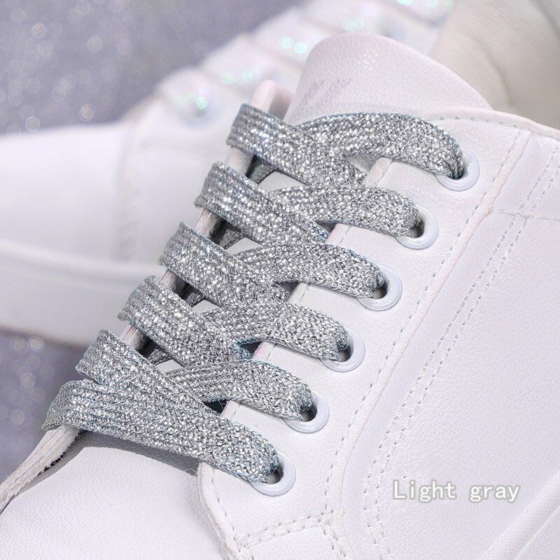 Shoelaces Colorful Sparkling Flat Athletic Sneakers Shoes Boot Strings 100-160cm