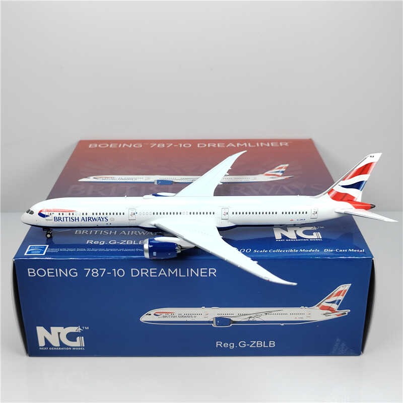 1:400 NG Model BRITISH AIRWAYS BOEING 787-10 Passenger Airplane Diecast Model