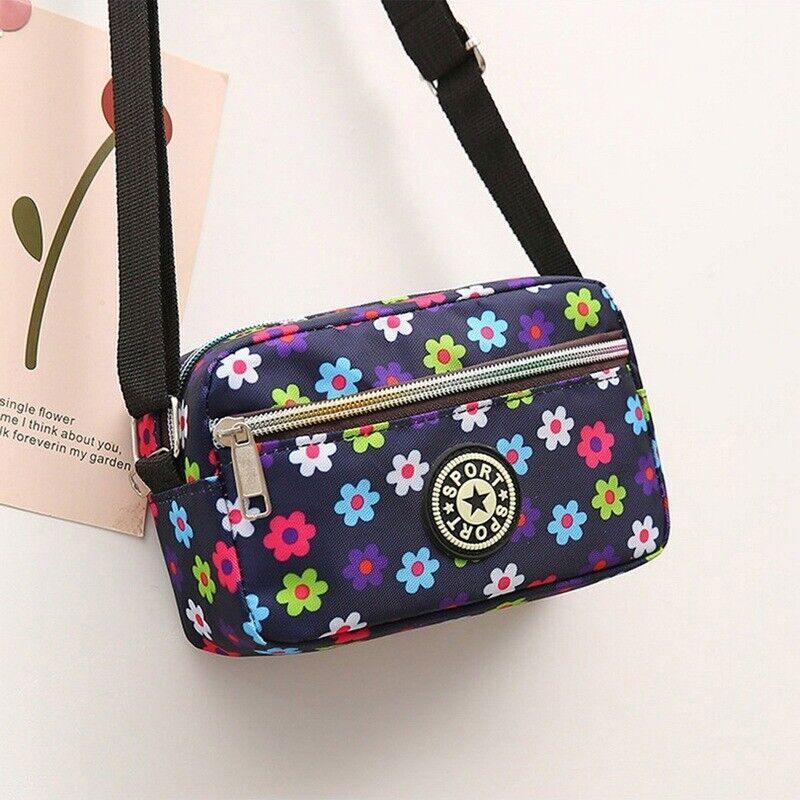 Women Handbag Ladies Luxury Square Messenger Nylon Crossbody Canvas Shoulder Bag