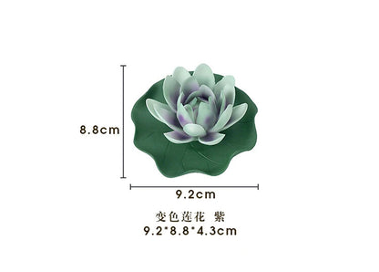 Ceramics Color Changing Tea Pet Lotus Flower Tea Ceremony Tearoom Accessories