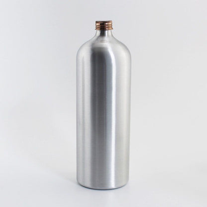 Aluminum Bottles Empty Liquid Soap Essential Oil Metal Container W/ Screw Cap 1L
