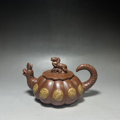 vintage chinese yixing purple clay teapot zisha ceremony teaware collection rare