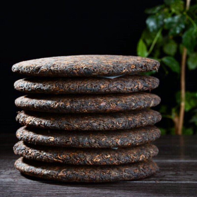 357g Pu-Erh Cooked Tea Cake Premium Yunnan Old Tree Pu'er Tea Organic Black Tea